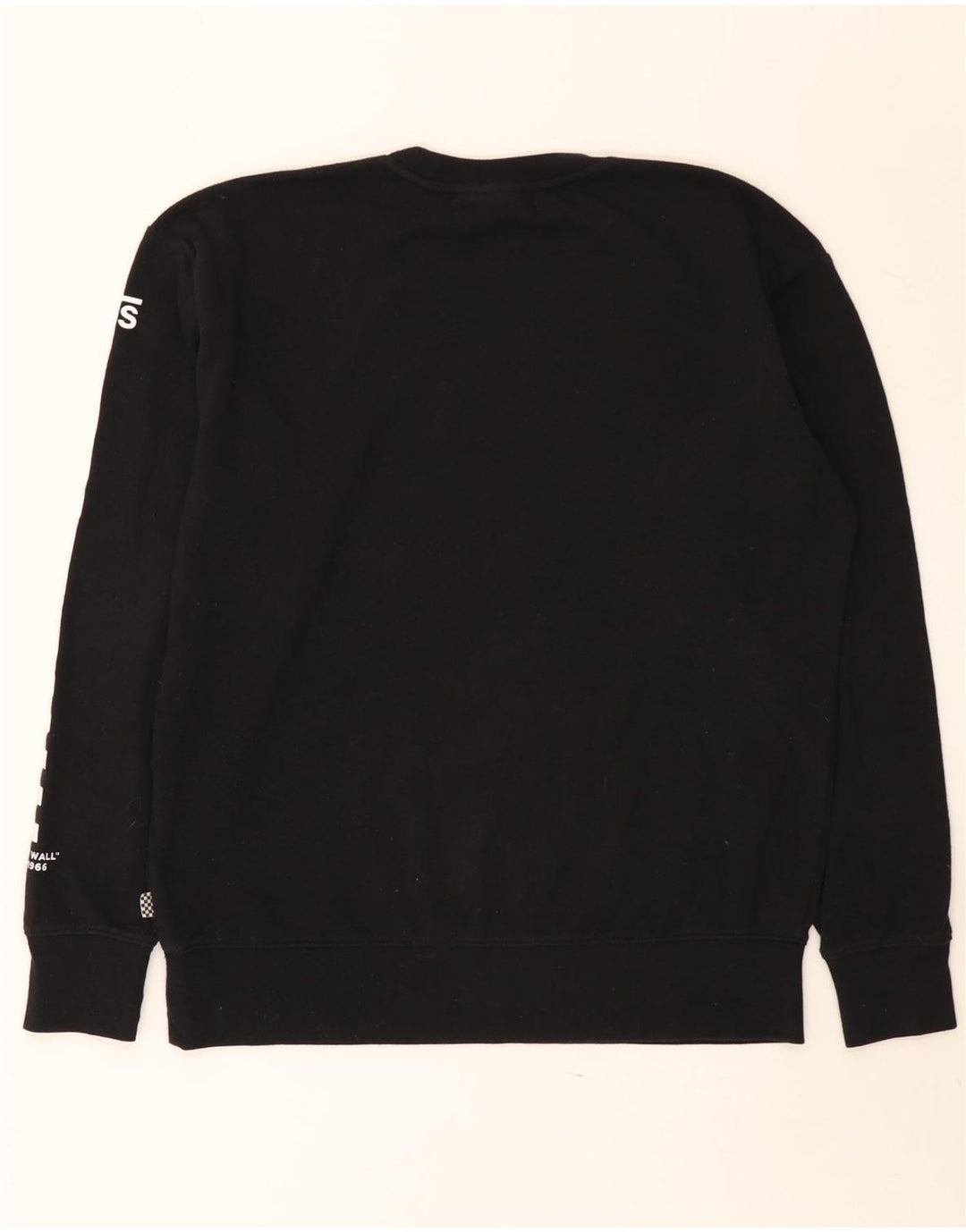 Męska bluza z grafiką Vans, sweter XS, czarna, geometryczna bawełna