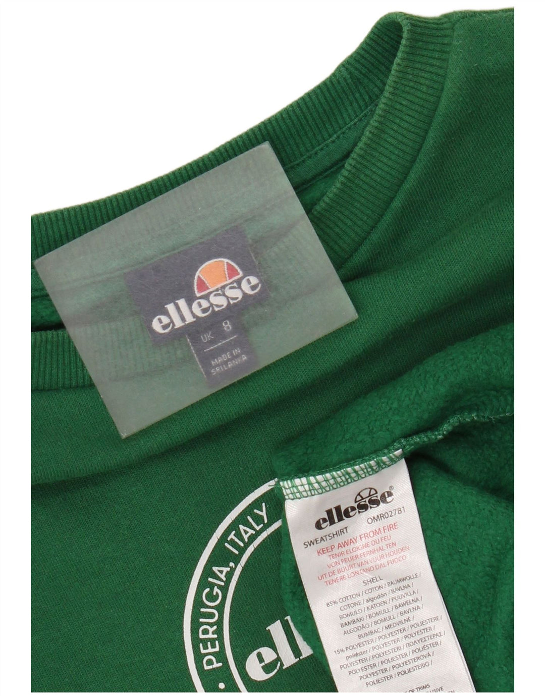 Damska bluza dresowa Ellesse Graphic Oversize UK 8 Small Green