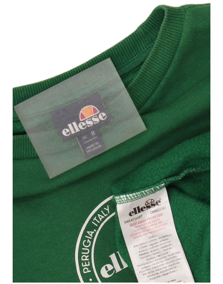 Damska bluza dresowa Ellesse Graphic Oversize UK 8 Small Green