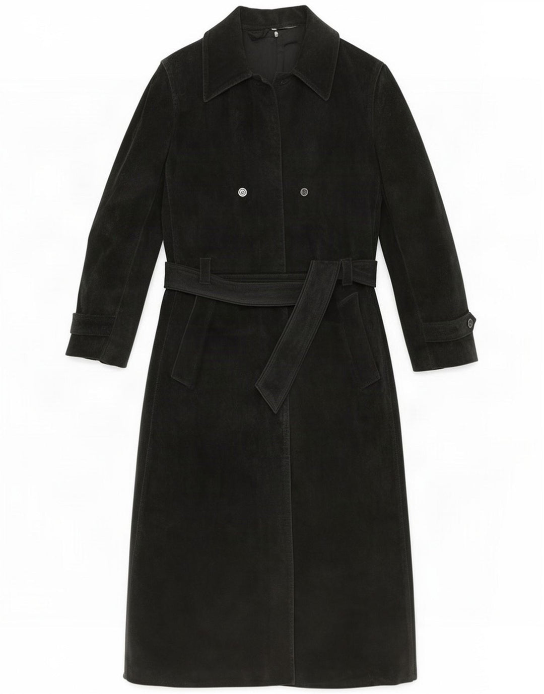 Damski zamszowy płaszcz Gimo IT 46 Large Black
