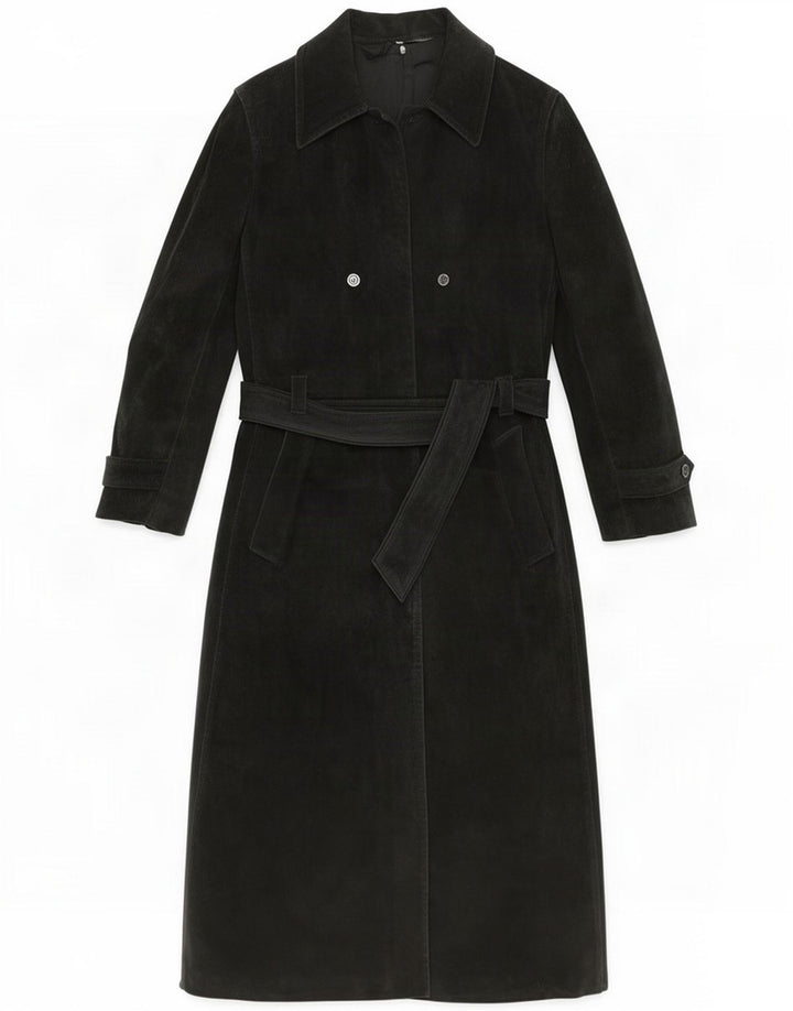 Damski zamszowy płaszcz Gimo IT 46 Large Black