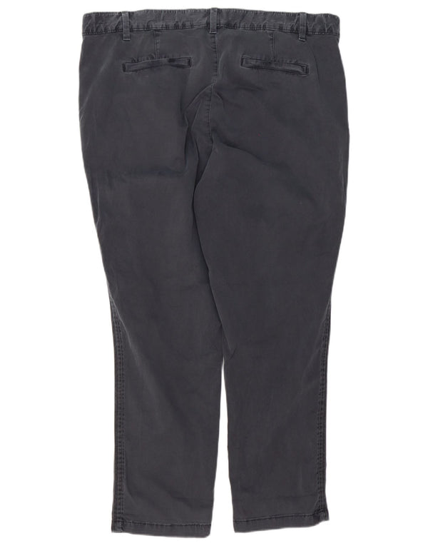 Damskie zwężane spodnie chino Gap UK 18 XL W36 L28 Szara bawełna