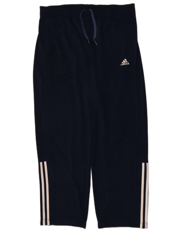 Adidas Mens Tracksuit Trousers UK 44/46 Large Navy Blue Polyester