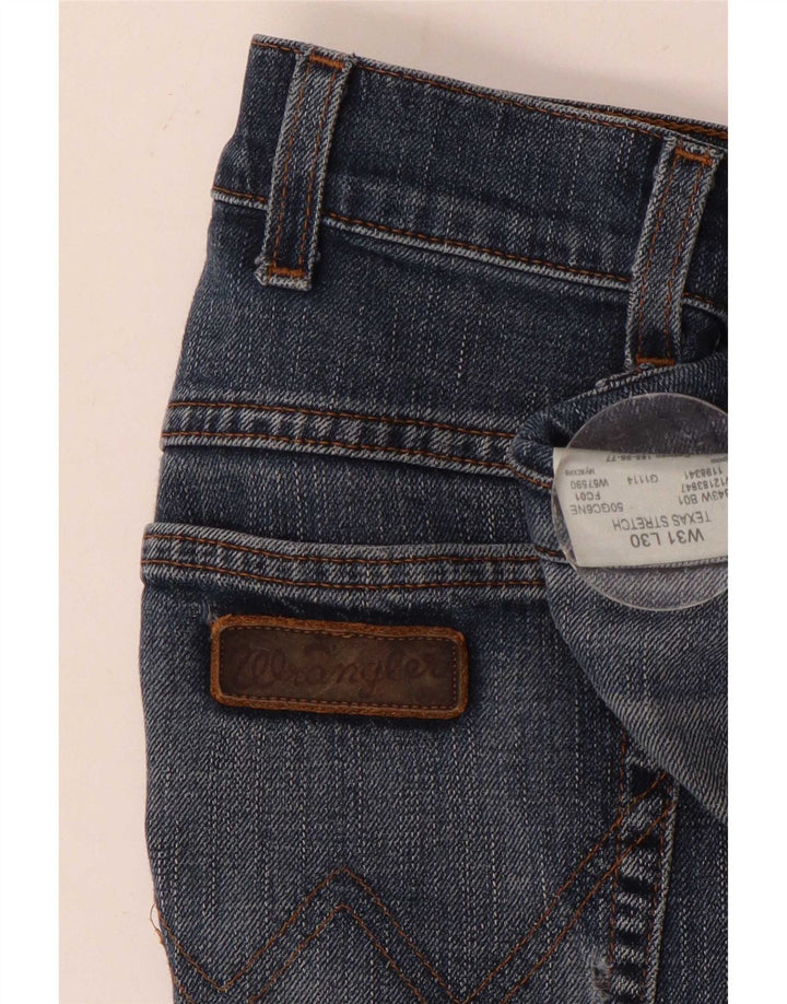 Męskie jeansy Wrangler Texas Stretch Straight W31 L30 Niebieskie bawełniane
