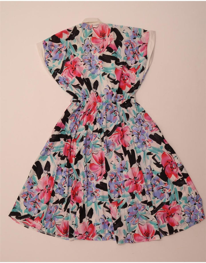 VINTAGE Damska sukienka o linii A bez rękawów EU 40 Średnio wielobarwna w kwiaty