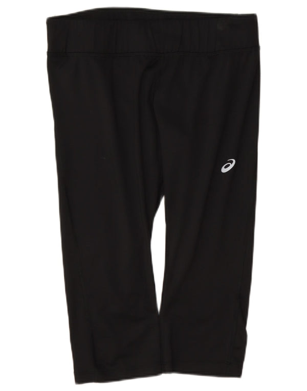 Damskie spodnie dresowe Asics Capri UK 14, duże, czarne, poliestrowe
