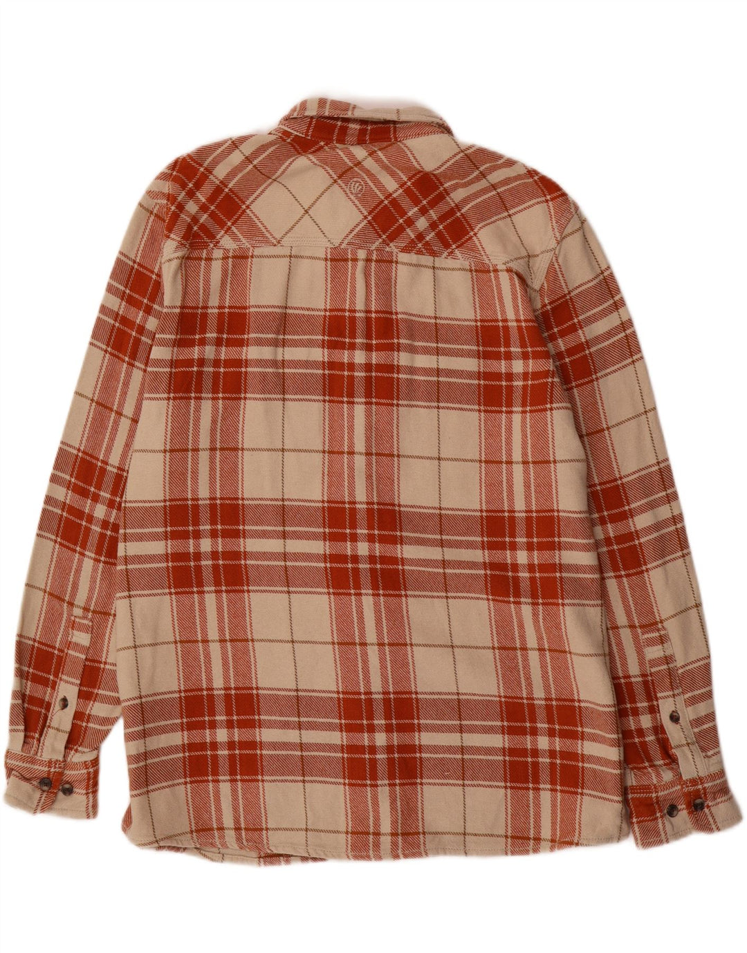 Koszula flanelowa męska Fat Face 2XL w beżową kratkę, bawełniana