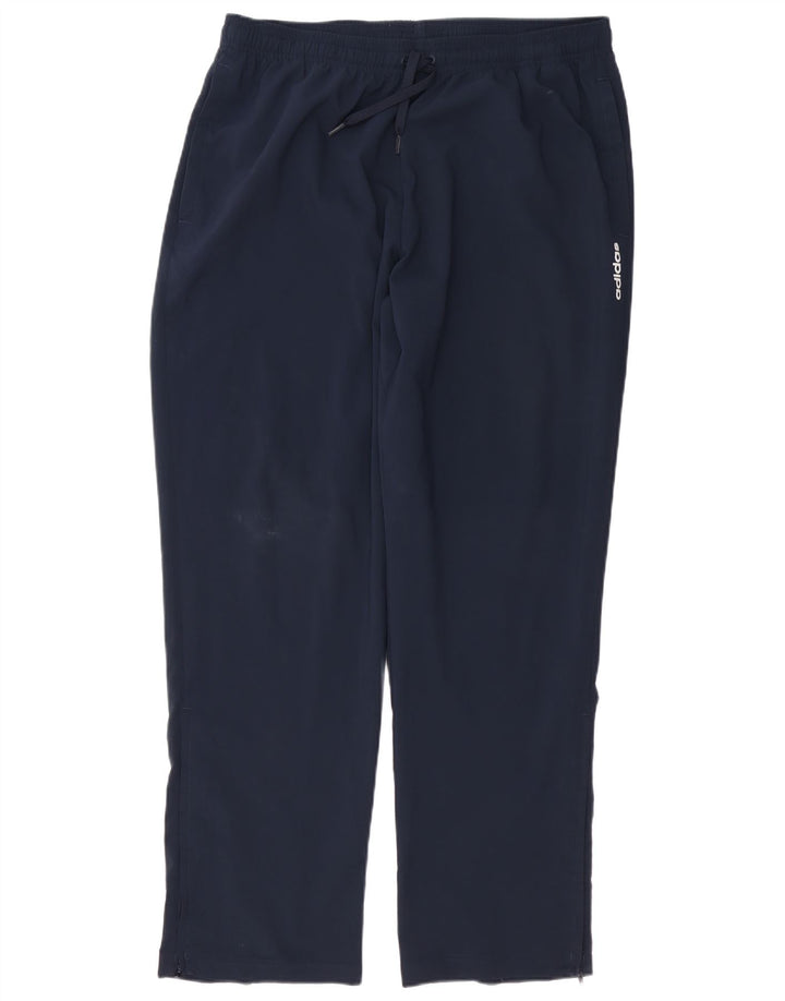 Męskie spodnie dresowe Adidas XL granatowe, poliestrowe