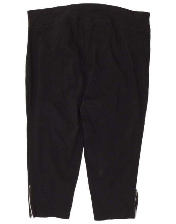 Marks & Spencer Damskie legginsy Crop z autografem UK 26 5XL Czarna wiskoza
