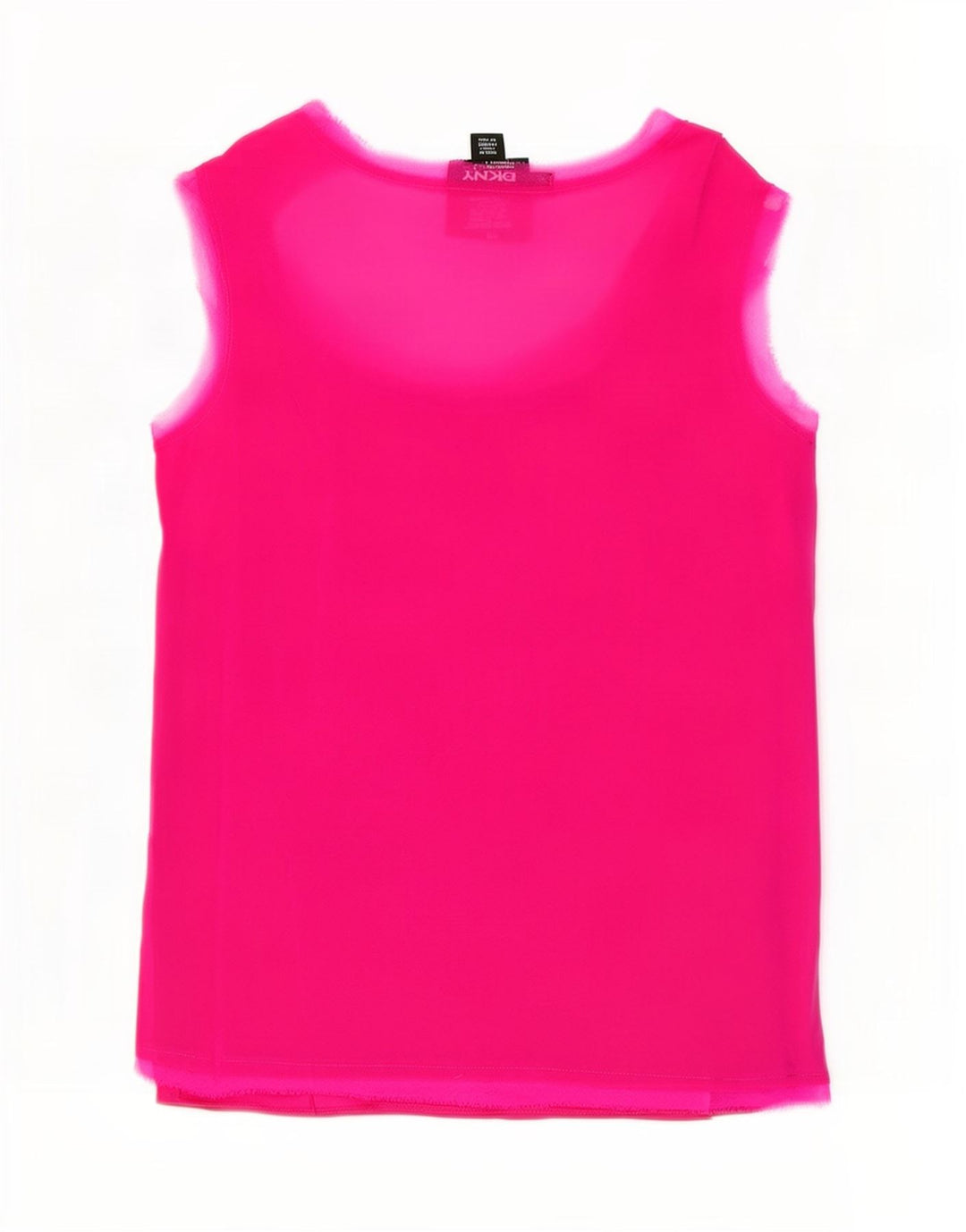 Damska bluzka bez rękawów Dkny Top UK 10 Small Pink Silk