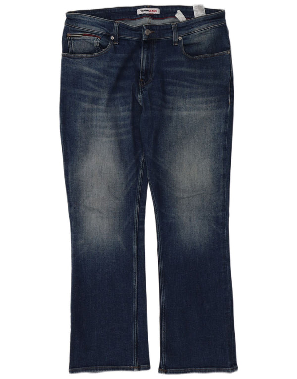Męskie jeansy Bootcut TOMMY HILFIGER W34 L30 Granatowe, bawełniane