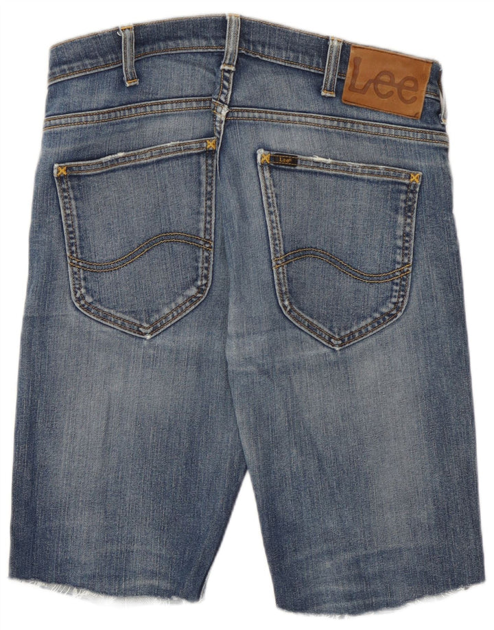 Męskie spodenki jeansowe Lee Powell W30, średnioniebieskie, bawełniane