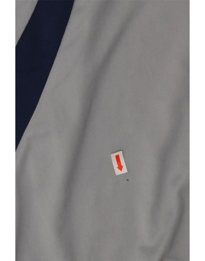 Adidas Męska kamizelka Climacool Top, duża, szara, poliestrowa z blokami kolorów