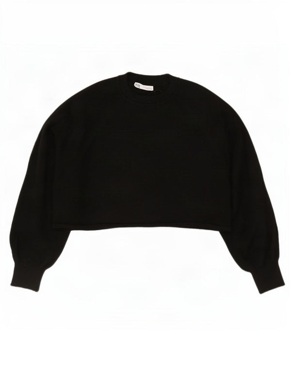 Bluzka damska Zara Crop Oversize UK 14 Medium Black