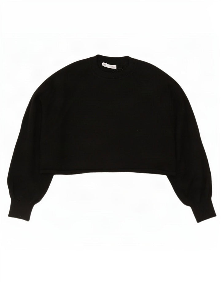 Bluzka damska Zara Crop Oversize UK 14 Medium Black