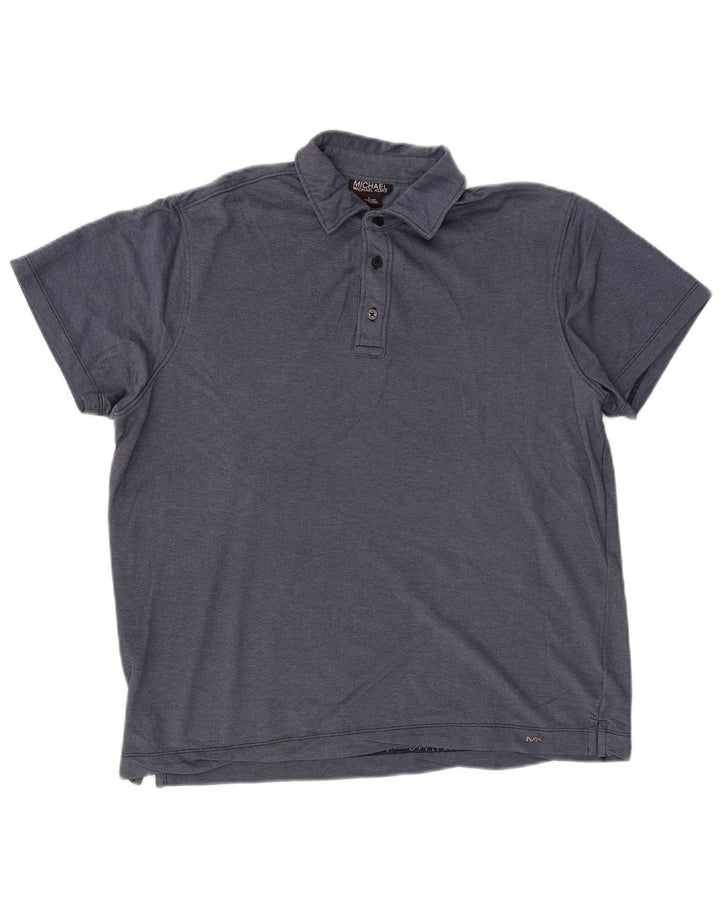 Męska koszulka polo MICHAEL KORS, duża, granatowa, bawełniana
