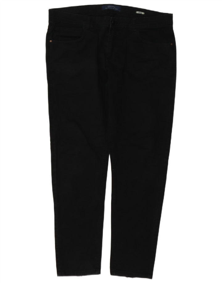 Męskie jeansy slim fit Zara EU 46 XL W36 L31 czarne