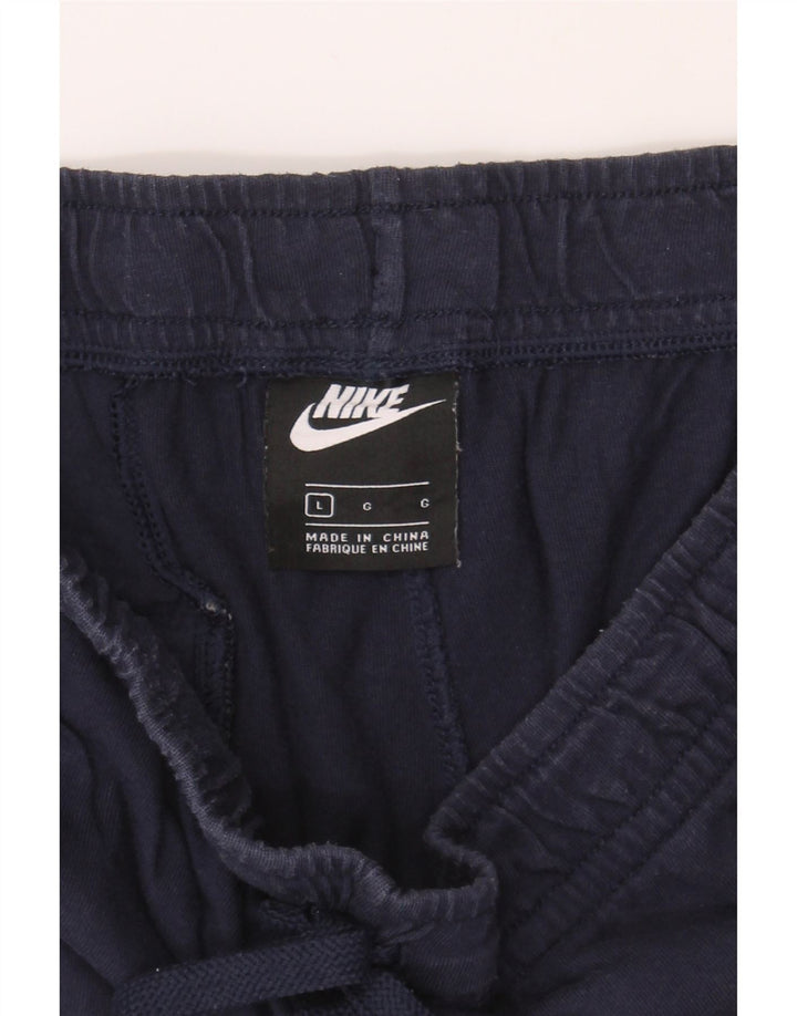 NIKE Mens Sport Shorts Large  Navy Blue Vintage Nike and Second-Hand Nike from Messina Hembry 
