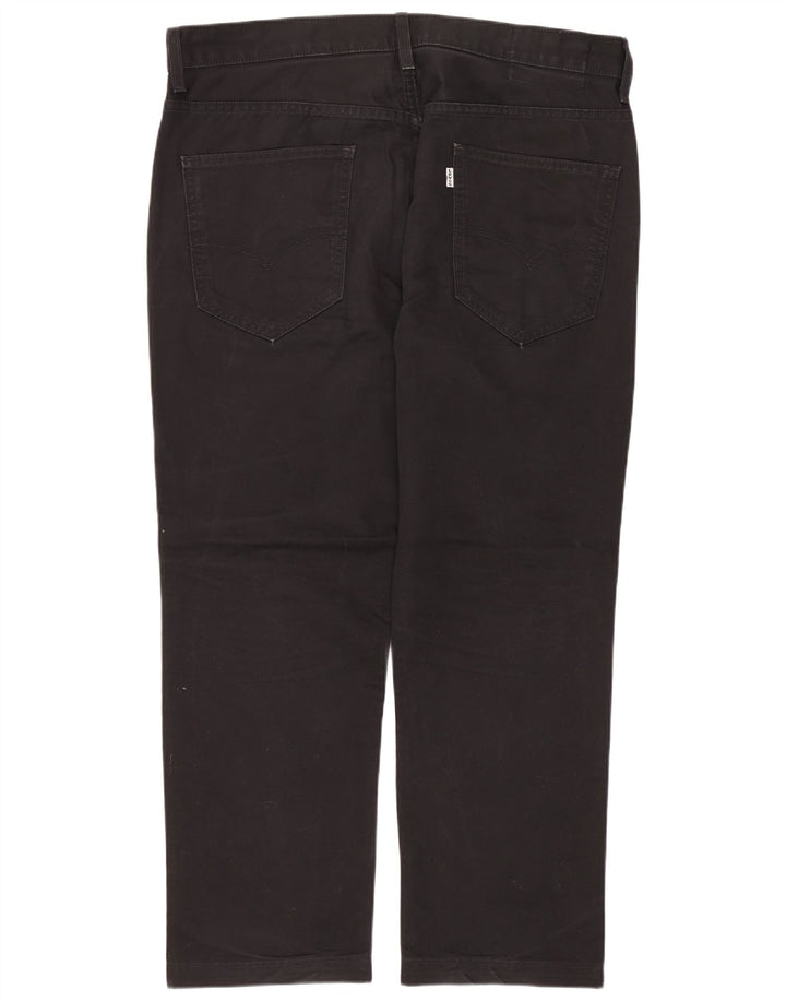 Męskie proste spodnie chino Levi's W33 L25 Czarna bawełna
