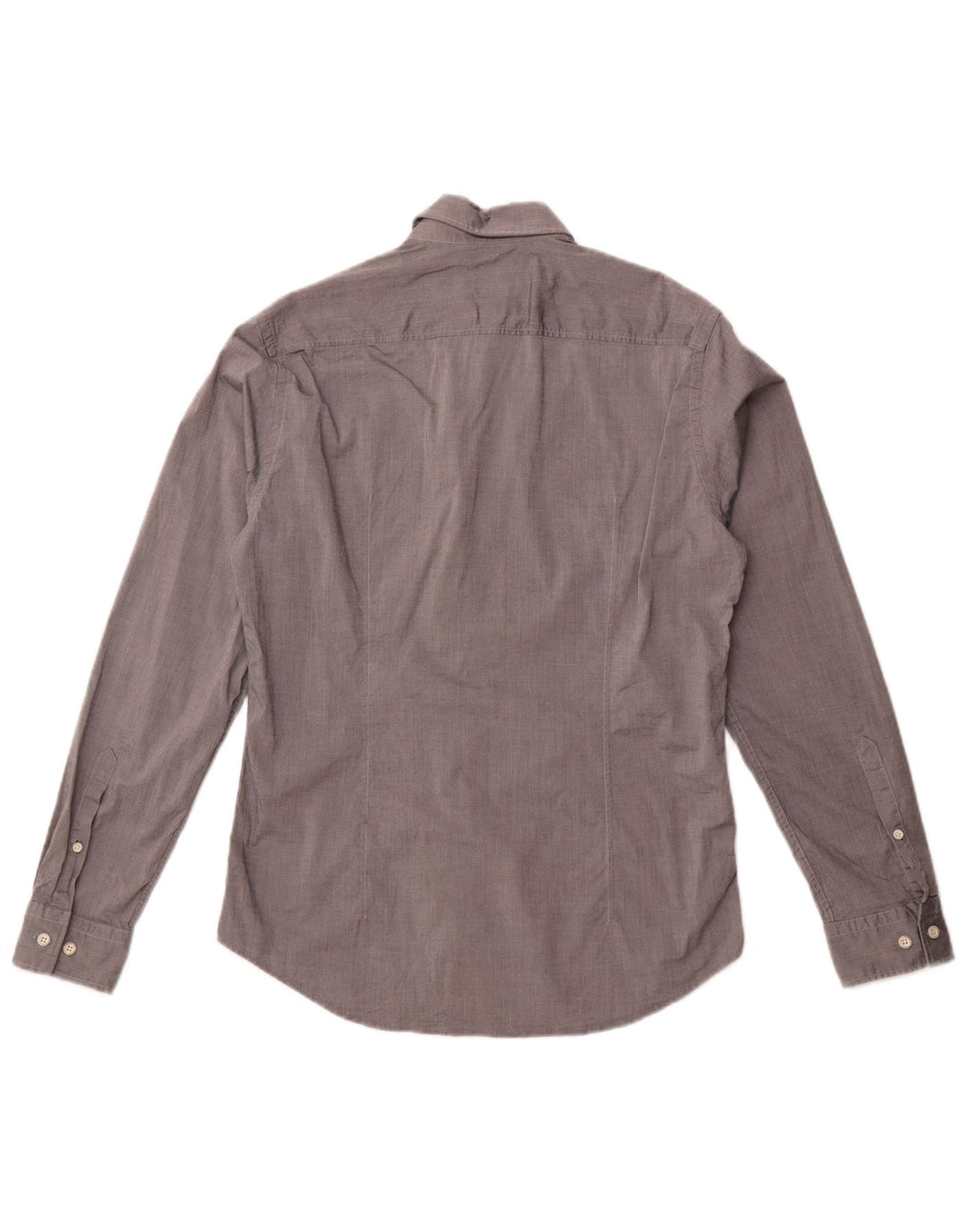 Męska koszula o regularnym kroju Hugo Boss, mała, szara, bawełniana