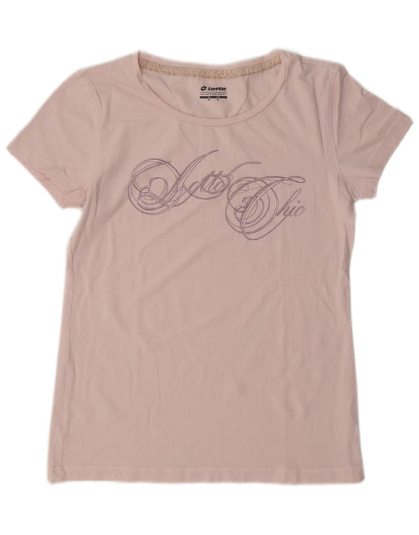 Lotto Womens Graphic T-Shirt Top UK 18 XL Pink