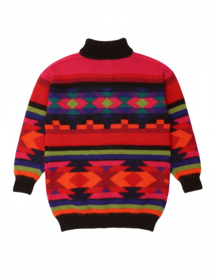 BHS Damski sweter z golfem UK 10/12 Średni wielobarwny