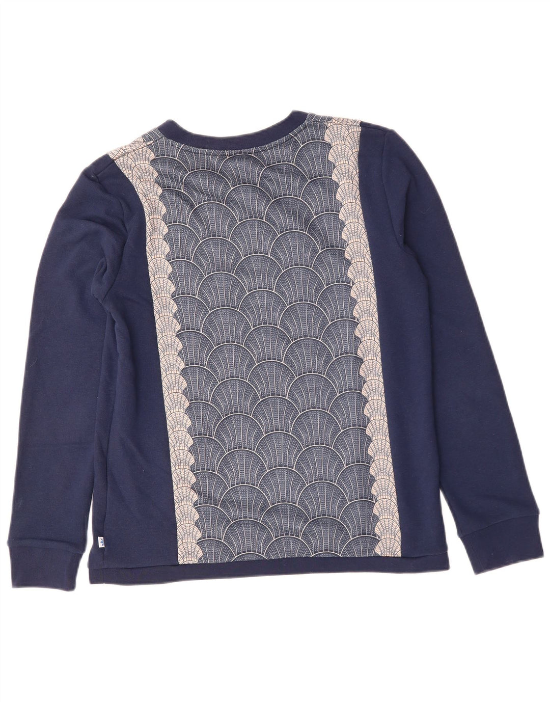 Damska bluza ADIDAS Graphic Jumper UK 14 Średni granatowy geometryczny