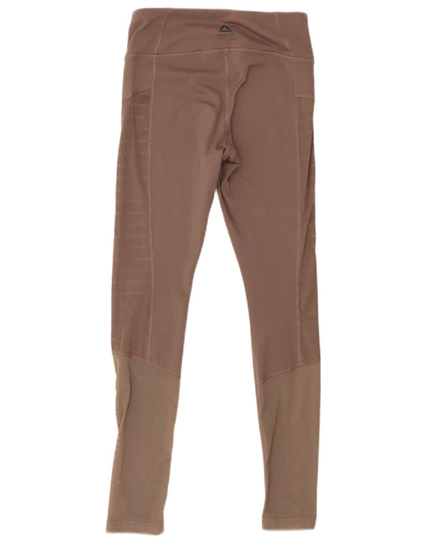 Legginsy Damskie Reebok UK 4/6 XS Beżowe