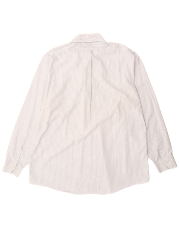 Koszula męska Brooks Brothers, rozmiar 18, 2XL, bawełniana niebieska kratka