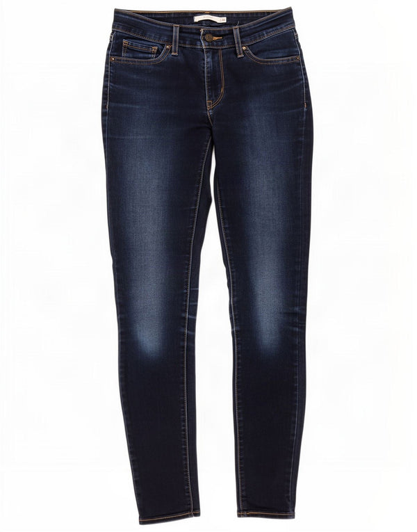 Damskie jeansy Levi's 711 Skinny W26 L30 Granatowa bawełna