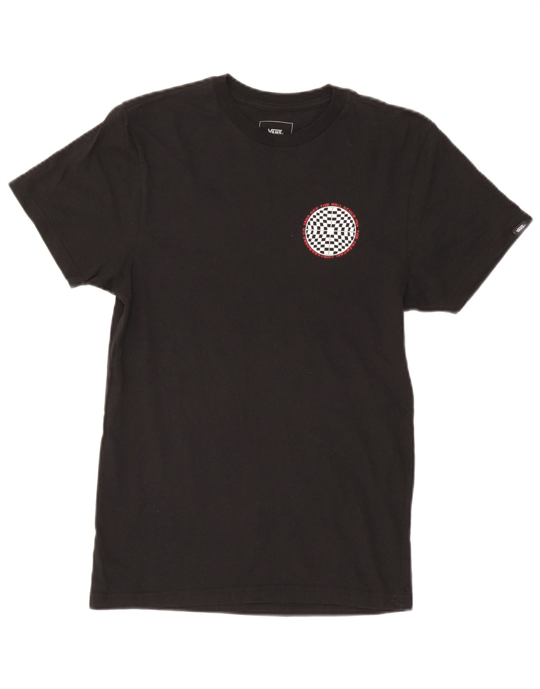 Męski T-shirt z grafiką Vans, mały, czarny, bawełniany