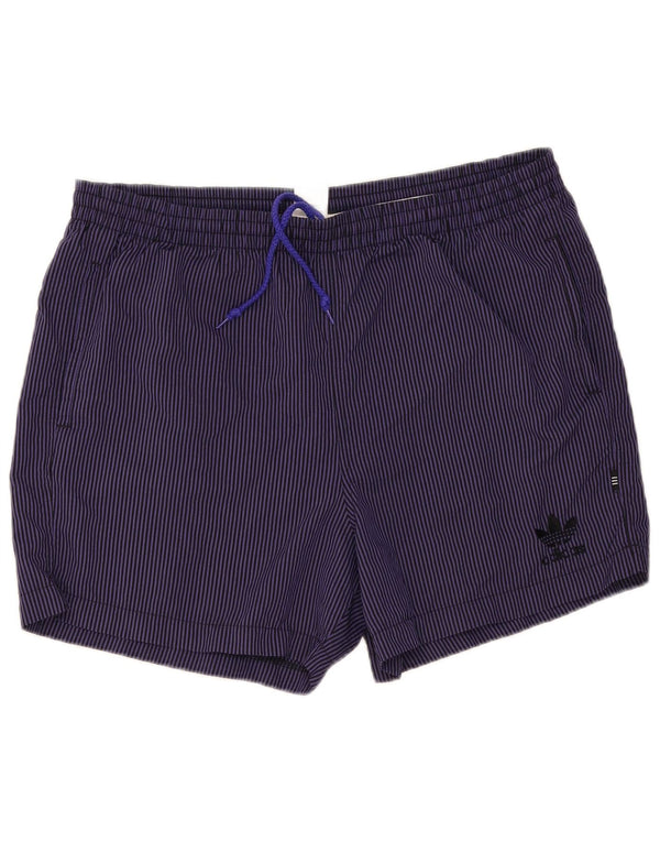 Adidas Mens Sport Shorts Large  Purple Pinstripe