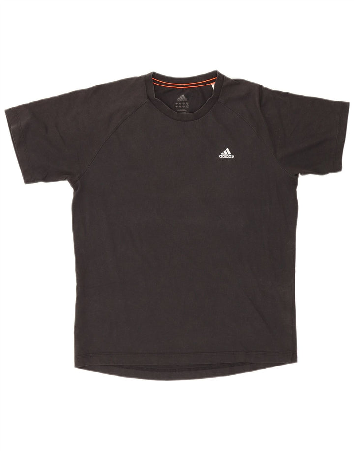 Męska koszulka Adidas Climalite Top, średnia, czarna bawełna