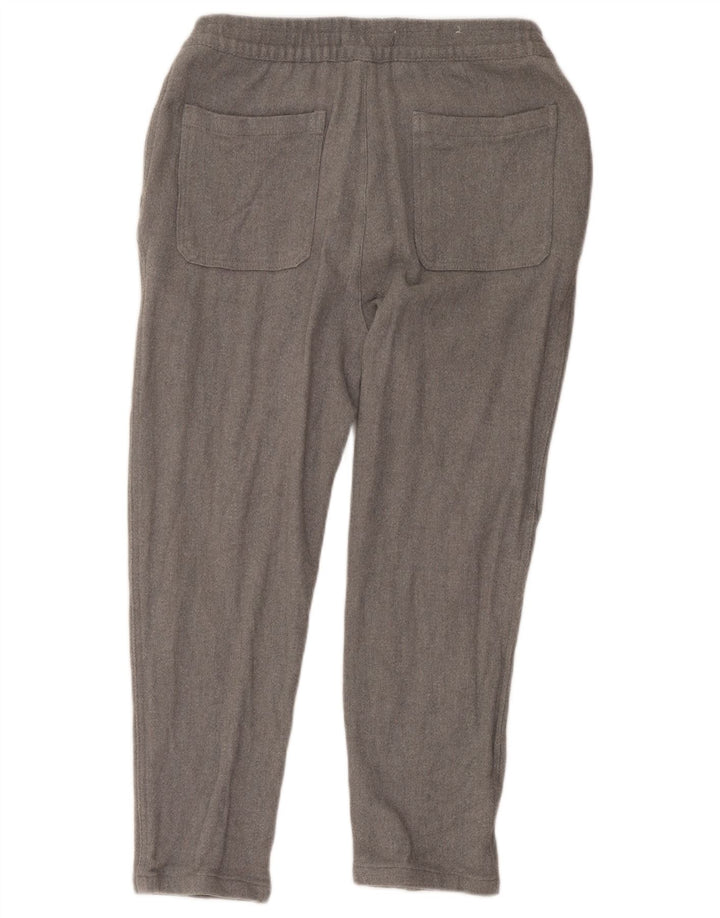 Krótkie spodnie damskie Zara, duże, W32 L25, szara bawełna w jodełkę