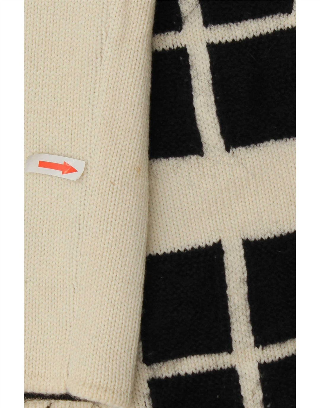 Damski sweter rozpinany Seventy IT 42, średni, złamany biały geometryczny