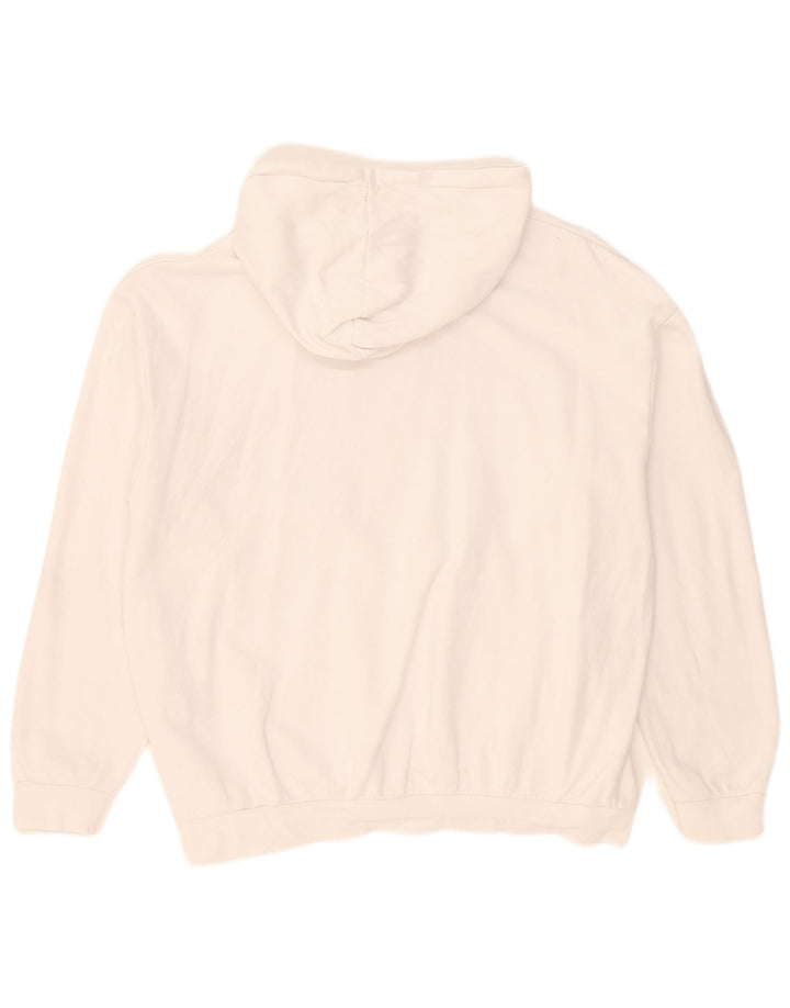 Męski sweter z kapturem Jack & Jones, duży, biały, bawełniany