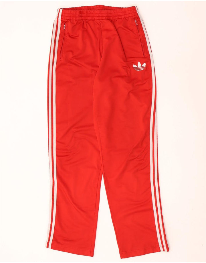 Męskie spodnie dresowe Adidas, średni czerwony poliester