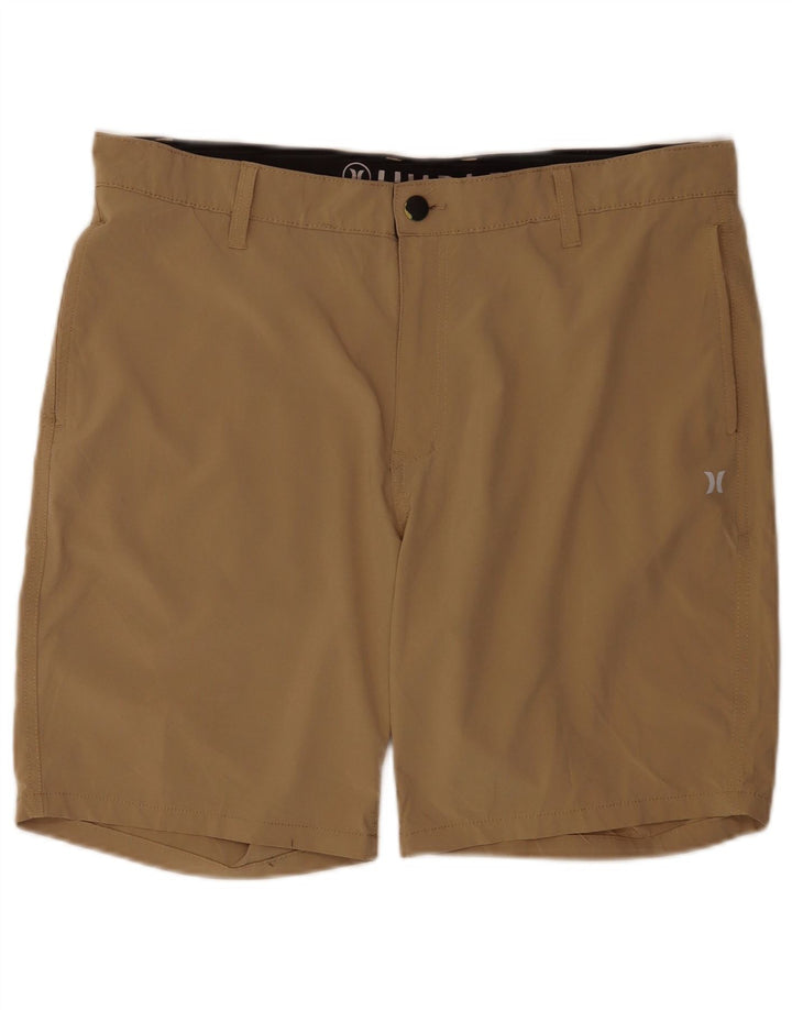 Męskie spodenki chino Hurley W36, duże, brązowe, poliestrowe