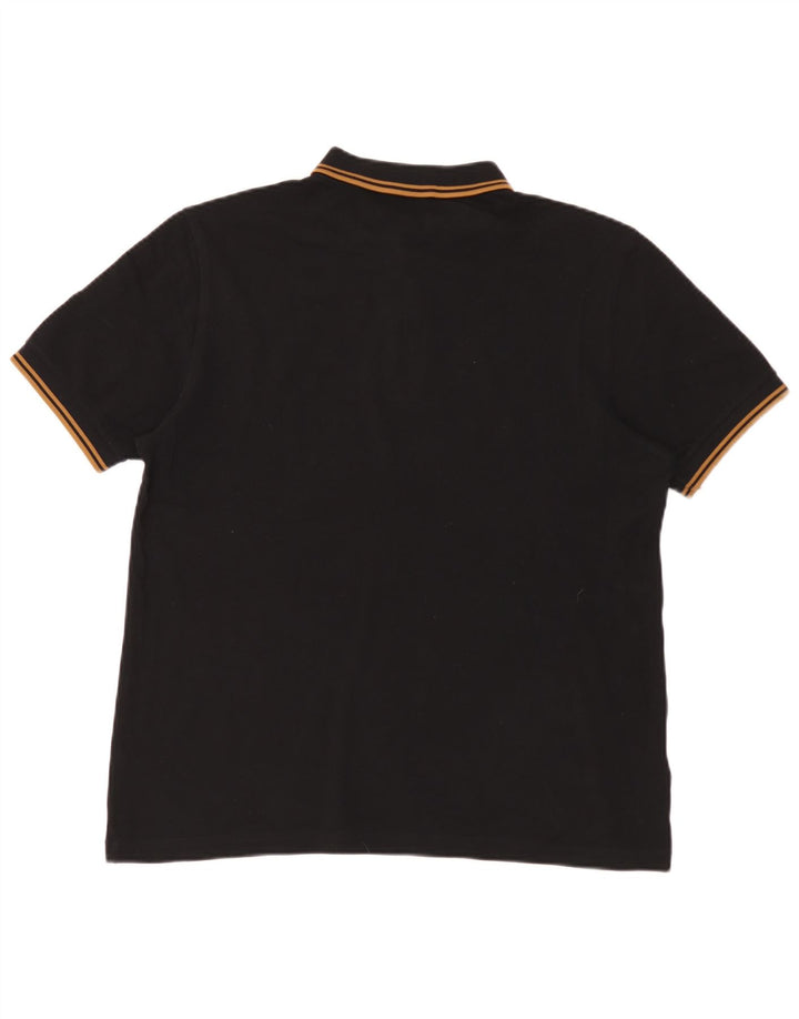 Męska koszulka polo Fred Perry, duża, czarna, bawełniana