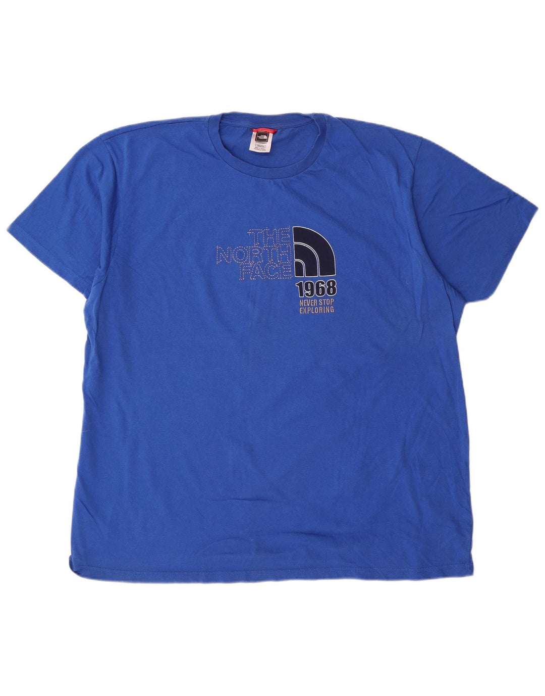 Męska koszulka z grafiką The North Face, 2XL, niebieska, bawełniana