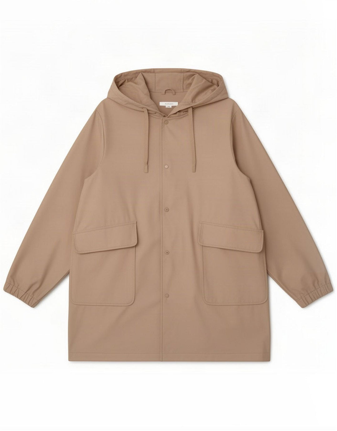 Damska kurtka parka z kapturem Zara UK 18 XL beżowa poliester