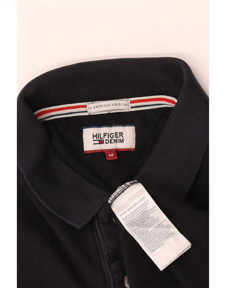 Męska koszulka polo Tommy Hilfiger, średnia czarna, bawełniana