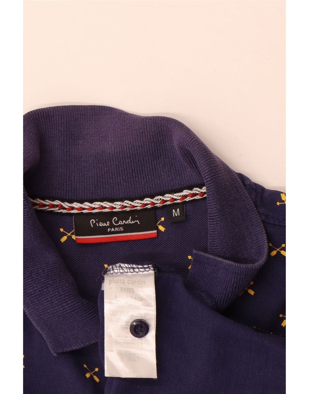 Męska koszulka polo Pierre Cardin z grafiką, średnioszara, bawełniana