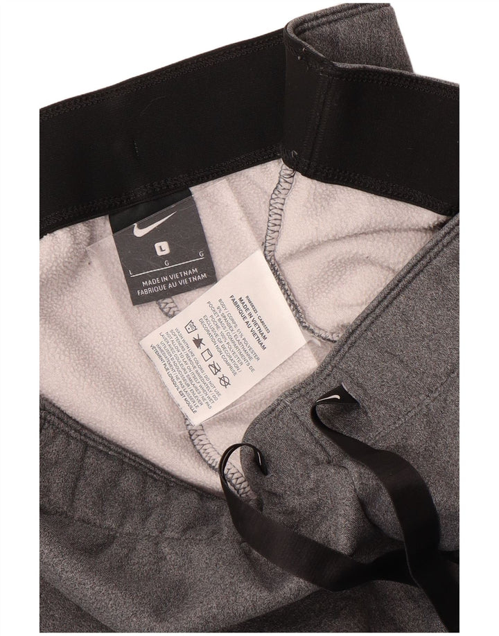 Damskie spodnie dresowe Nike UK 16, duże, szare, poliestrowe