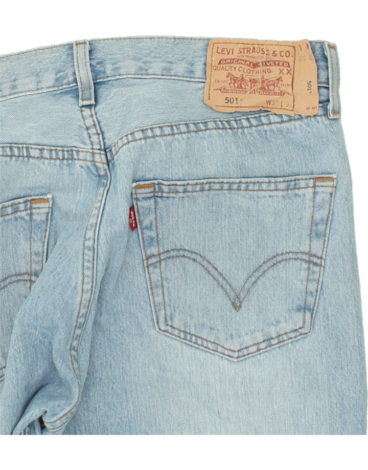 Męskie jeansy LEVI'S 501 Straight W32 L32 Niebieskie bawełniane