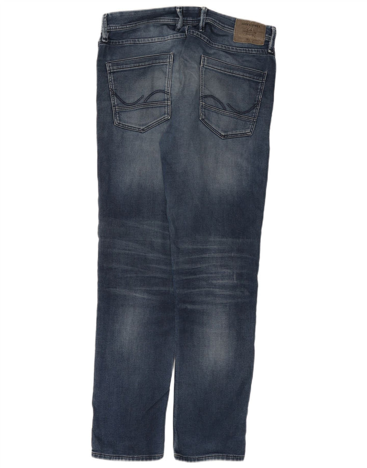 Męskie jeansy typu slim Jack & Jones W34 L34 Niebieskie, bawełniane