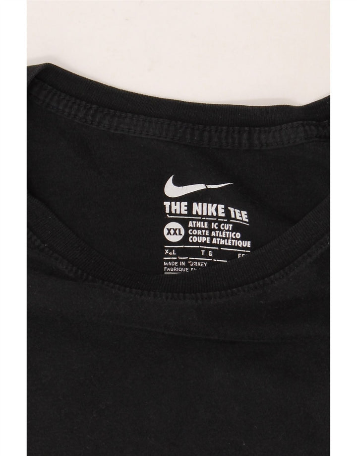 Męski T-shirt NIKE o sportowym kroju, 2XL, czarny