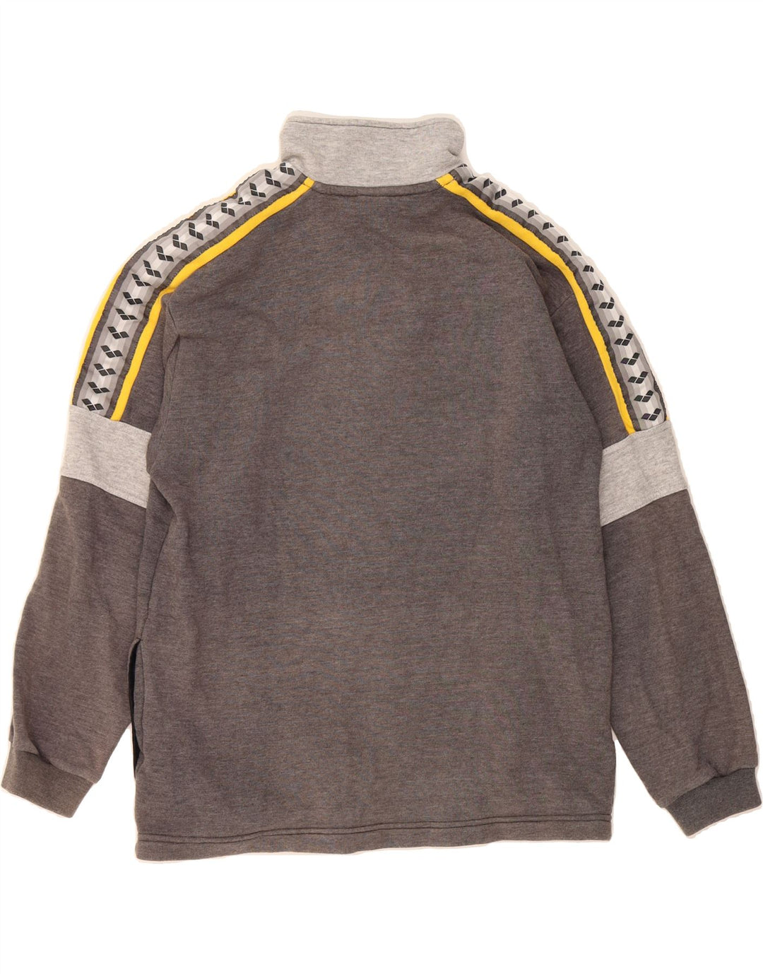 ARENA Mens Tracksuit Top Jacket Medium Grey Colourblock Vintage Arena and Second-Hand Arena from Messina Hembry 