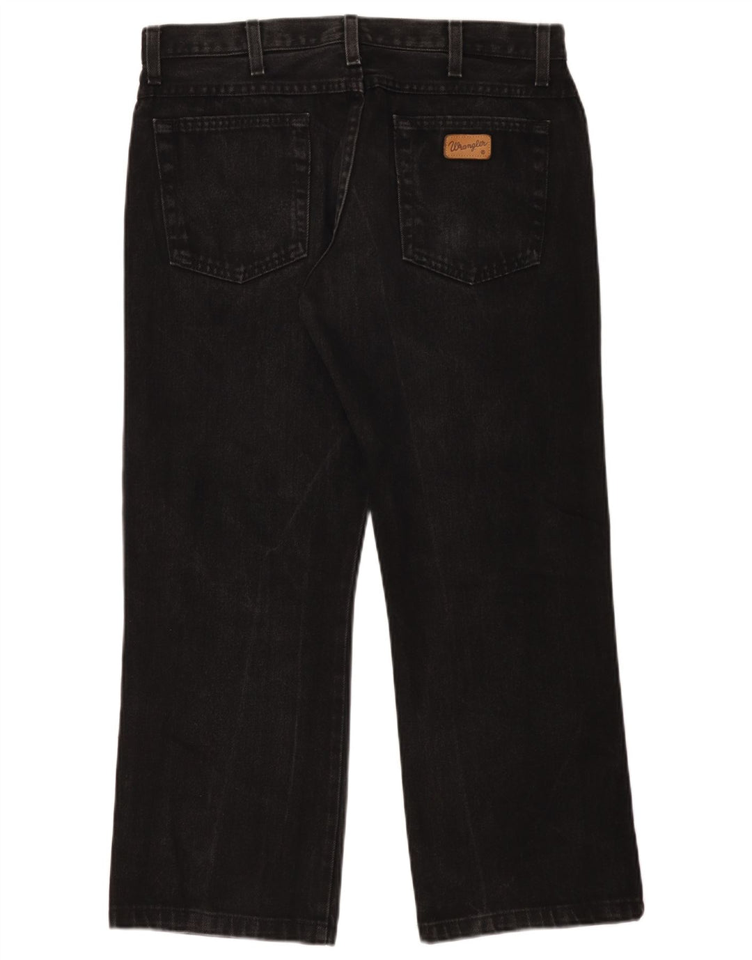 Męskie jeansy Bootcut Wrangler W34 L27, czarne, bawełniane
