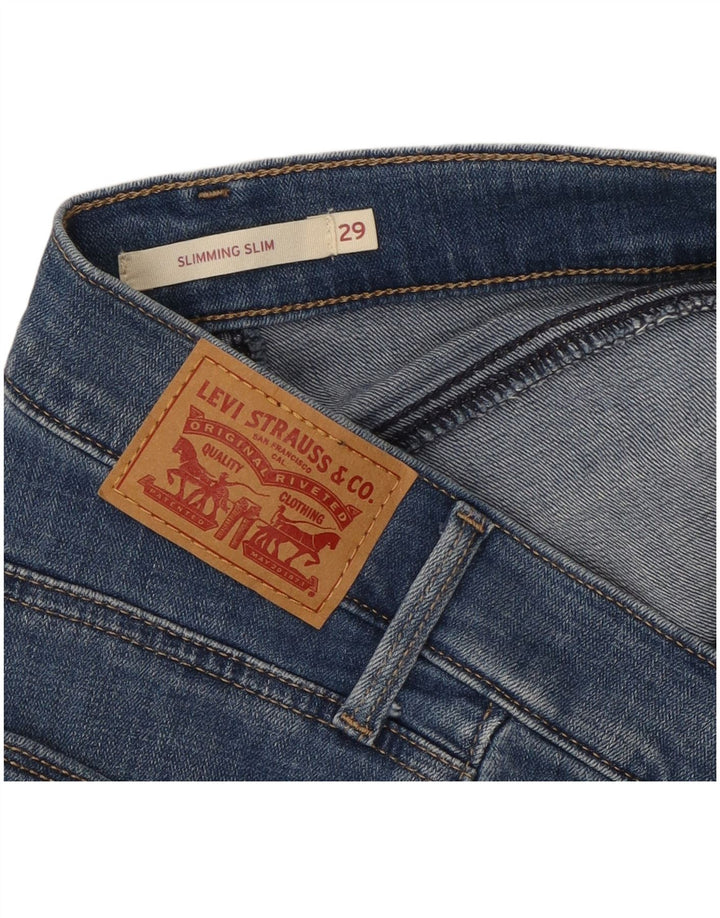 Damskie jeansy wyszczuplające LEVI'S W29 L25 Niebieskie